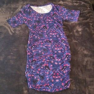 Motherhood Maternity side ruched maternity dress